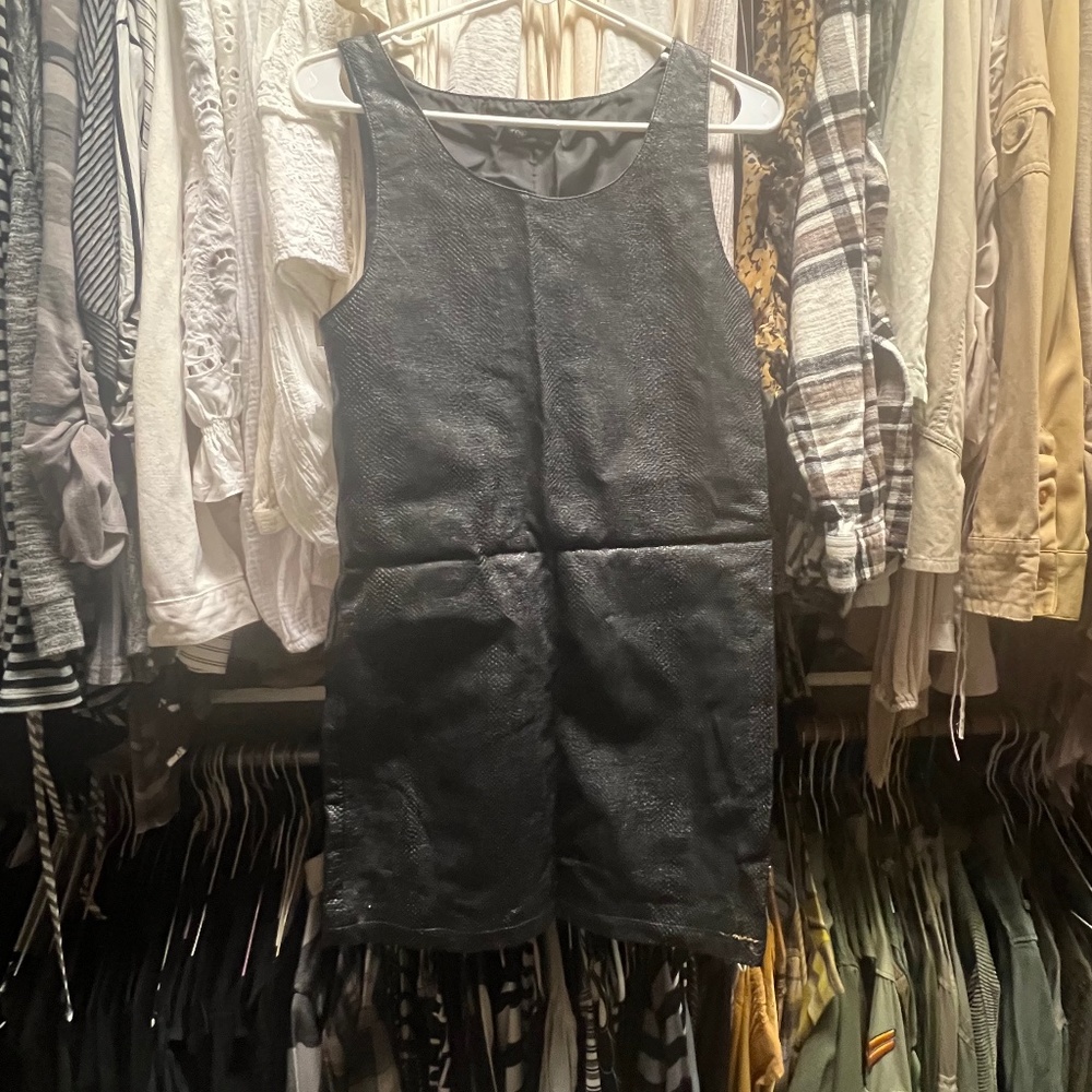 Topshop 60s Style Faux Snakeskin Shift Dress